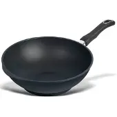 Gastrolux Biotan WOK Wokpfanne, 36 cm max. Durchmesser, Gusseisen/Gussaluminium, Induktionsherd-geeignet, Antihaftbeschichtung
