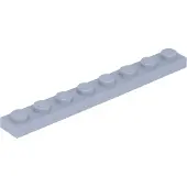 LEGO 1x8 Platte 3460 - 100 Stück Hellgrau