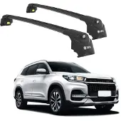 TURTLE DACHTRÄGER AIR-2 , Schwarz CHERY TIGGO 8 2018 - 2024 (SUV)