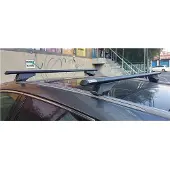 Menabo Tiger Black | Dachträger Peugeot - 5008 2021+ - Aluminium - Länge 120 cm - Tragkraft 75 kg - 3er-Pack