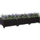 Furnicato Hochbeet 120x40x23 cm Polypropylen