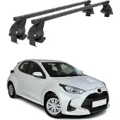 Menabo Dachträger Grundträger für Toyota Yaris 2020-2025 Stahl Schwarz 2tlg