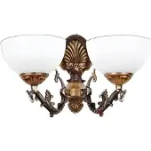 AEA Wandlampe Wandleuchten Wandleuchte Lüster Wand Lampen Braun Klassisch