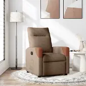 Prolenta Maison Exclusive - Relaxsessel Braun Stoff