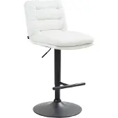 CLP Barhocker Damar Kunstleder schwarz - creme