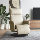 Prolenta Maison Exclusive - Relaxsessel mit Fußteil Creme Kunstleder
