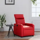 Prolenta Maison Exclusive - Relaxsessel Rot Kunstleder