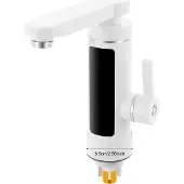 OEM Sofort-Wasserhahn, 3000W Leistung, 360° drehbarer Auslauf, WEISS