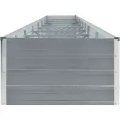 Prolenta Maison Exclusive - Garten-Hochbeet Verzinkter Stahl 600x80x45 cm Grau
