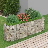 Prolenta Maison Exclusive - Gabionen-Hochbeet Verzinktes Eisen 190x50x50 cm
