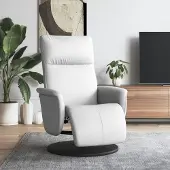 Prolenta Maison Exclusive - Relaxsessel mit Fußteil Weiß Kunstleder