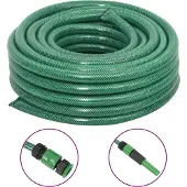 Syfax Gartenschlauch mit Kupplung-Set Grün 0,75" 50 m PVC