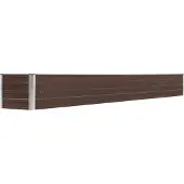 Syfax Garten-Hochbeet Verzinkter Stahl 320×40×45 cm Braun