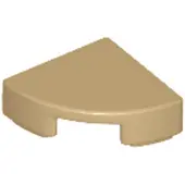 LEGO 1x1 Fliesen Rundecke 25269 - 250 Stück Dunkles Beige