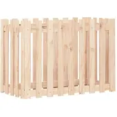 Syfax Hochbeet Lattenzaun-Design 100x50x70 cm Massivholz Kiefer