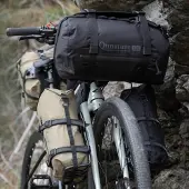 RockBros Qunature 100% Wasserdichte 6L Fahrradtasche Gepäckträgertasche Bikepacking Kompressionssack, Schwarz