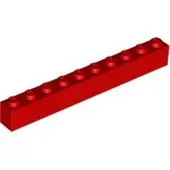 LEGO 50 Stück 6111 Stein Brick 1x10 Part Basic Steine 50 Rot