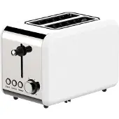 Schaefer Toaster Retro 2-ScheibenToaster Toastautomat 850 Watt Weiß