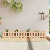 vidaXL Cloris Designermöbel Hochbeet Lattenzaun-Design 200x30x30 cm Massivholz Kiefer 2024 Neu