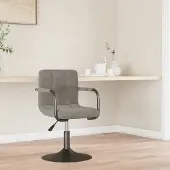 vidaXL Möbel Barhocker Hellgrau Samt - Barhocker 334606