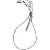 Northio Mischbatterie mit ausziehbarer Brause, Keramik, Chrom, Ø33 mm