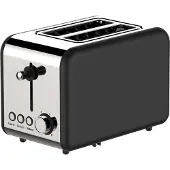 Schaefer Toaster Retro 2-ScheibenToaster Toastautomat 850 Watt Schwarz