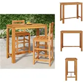 vidaXL Garten-Bartisch 120x60x105 cm Massivholz Akazie - Gartentische