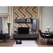 AEA Luxus WohnWand Wohnzimmer Sideboard RTV Regal Wände Schrank