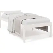 Syfax Seniorenbett Weiß 75x190 cm Massivholz Kiefer