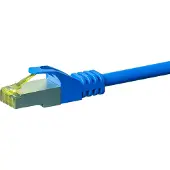 Dsit RJ45 Netzwerkkabel S/FTP (PiMF), mit CAT 7 Rohkabel, Blau, 50m