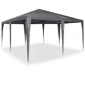 Syfax Party-Zelt Anthrazit 400 x 400 x 266 cm Polyethylen und Stahl
