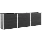 Syfax Garten-Hochbeet 300x100x91 cm WPC Grau