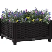 vidaXL Hochbeet 40x40x23 cm Polypropylen , Gabionen Design 2024
