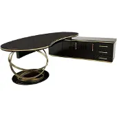 AEA Schick Büromöbelset Arbeitstisch Modern Kommode Couchtisch Homeoffice 3tlg.