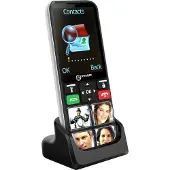Geemarc Telecom , Seniorentelefon SOS-Taste Hörgerätekompatibel, Schwarz