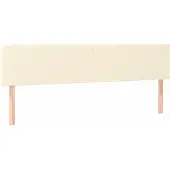 Syfax Kopfteile Creme 200x5x78/88 cm Kunstleder