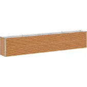 Syfax Hochbeet Hellbraun 390 x 50 x 68 cm Verzinkter Stahl