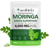 P-Beauty Moringa Blattpulver Softgels Kapseln 6000mg Hochdosiert Vegan 1x240 St