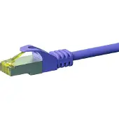 Dsit RJ45 Netzwerkkabel S/FTP (PiMF), mit CAT 7 Rohkabel, Violett, 20m