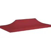 Prolenta Maison Exclusive - Partyzelt-Dach 6x3 m Burgunderrot 270 g/m²
