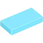 LEGO 1x2 Fliesen 3069 - 100 Stück Mittleres Azurblau