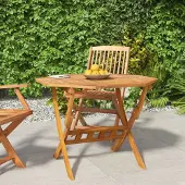 Prolenta Maison Exclusive - Klappbarer Gartentisch 90x75 cm Massivholz Akazie