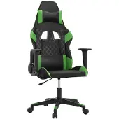 Syfax Gaming-Stuhl Schwarz und Grün Kunstleder
