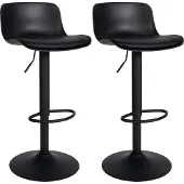 CLP 2er Set Barhocker Almada Kunstleder, Farbe:weiss