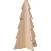 Syfax Weihnachtsbaum Holz zum Schmücken 69,5 cm Massivholz Kiefer