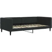 Syfax Tagesbett Schwarz 100x200 cm Samt