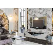 AEA Moderne Weiße Wohnwand Garnitur Designer TV-Sideboard Luxus TV-Rahmen