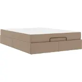 Syfax Bettgestell mit Matratze Sonstiges 2 pcs Hellbraun PVC