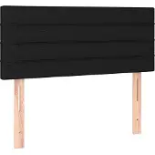 Syfax Kopfteil Schwarz 90x5x78/88 cm Stoff