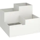Syfax Gartenblumentopf Weiß 100 x 100 x 60 cm Stahl